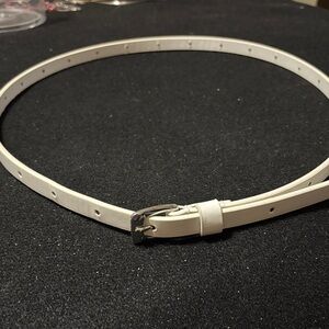 Elegant White Belt for Women